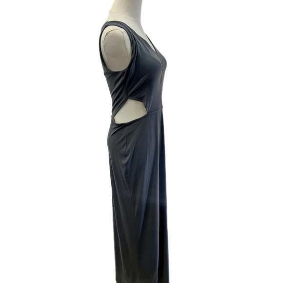 Culte Femme by Hindy Weber-Tantoco Charcoal Gray Sleeveless Maxi with Cutouts - Picture 4 of 7